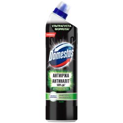 Засіб для чищення унітазу Антиналіт та антиіржа Лайм, Domestos 750 мл