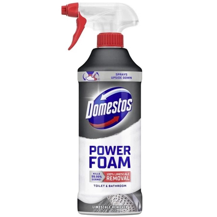 Спрей-піна для унітазу та ванної Power Foam «Антиналіт», Domestos 435 мл