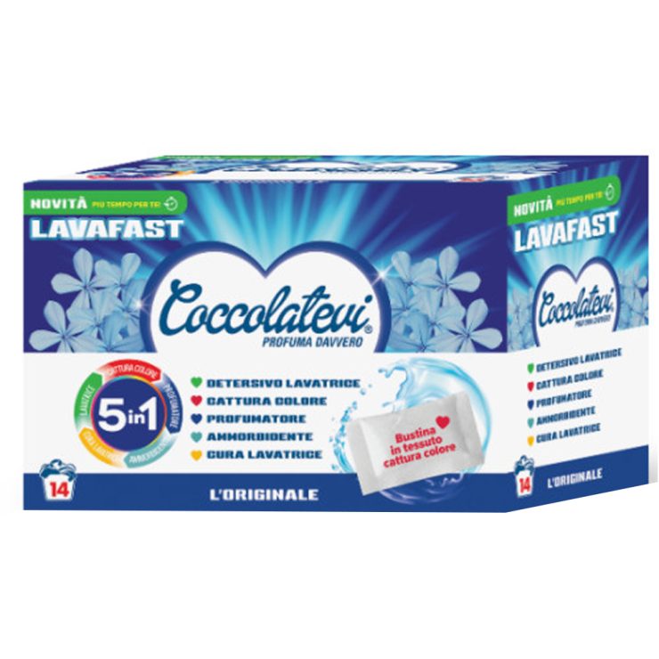 Саше для прання 5в1 Класичний, Coccolatevi 14 шт