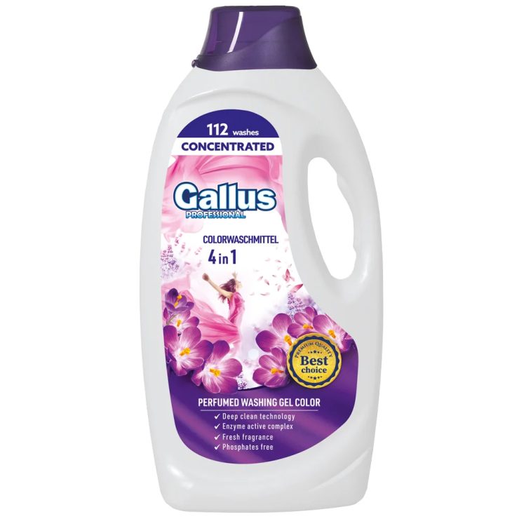 Гель для прання Concentrated 4в1 Кольоровий, Gallus Professional 4,05 л