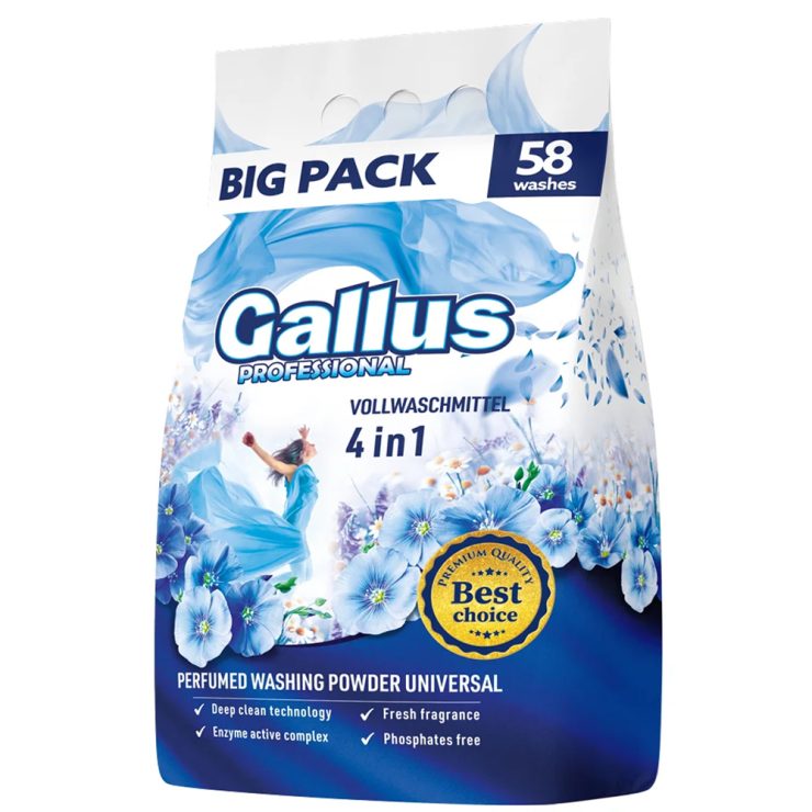Пральний порошок 4в1 Універсальний, Gallus Professional 3,2 кг