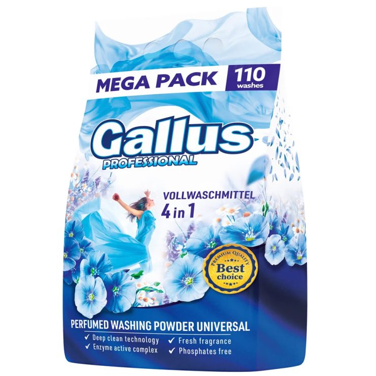 Пральний порошок 4в1 Універсальний, Gallus Professional 6,6 кг