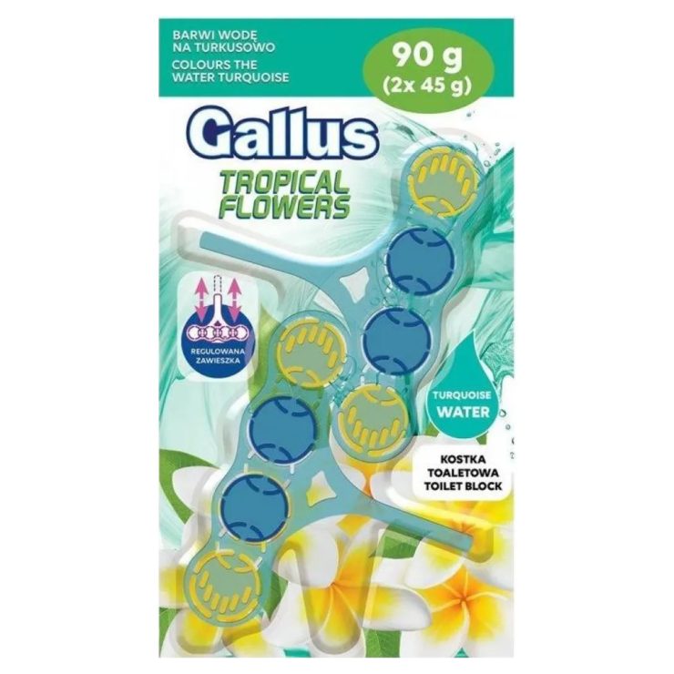 Туалетний блок Тропічні квіти, Gallus 2*45гр