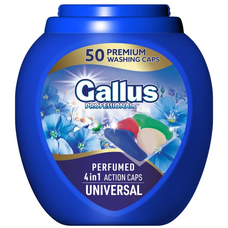 Капсула для прання 4в1 Універсальний Парфумована, Gallus Professional 50 шт