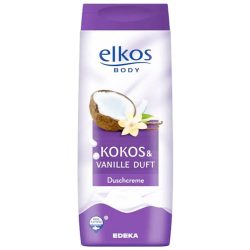 Гель для душу Кокос та ваніль, Elkos 300 мл