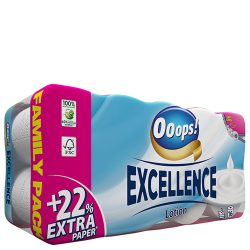 Туалетний папір Екселенс Lotion 3-ох шар., Ooops! 16 шт.150 відр.