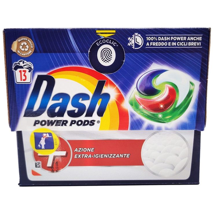 Капсули для прання антибактеріальні Power 3в1, Dash 13 шт