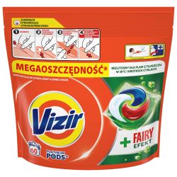 Капсули для прання Platinum PODS + Fairy Effect для білих тканин, Vizir 60 шт