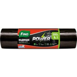 Пакети для сміття надміцні Power, Fino 300 л 5 шт