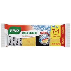 Губки кухонні Мега Великі, Fino 7+1 шт