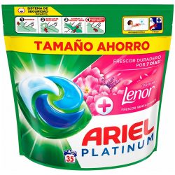 Капсули для прання Platinum + Touch of Lenor Floral Fresh, Ariel 35 шт