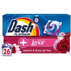 Капсули для прання Platinum 4в1 Touch of Lenor Jasmine & Provence Rose, Dash 26 шт