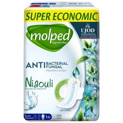 Гігієнічні прокладки Night 6 крапель Hygiene Max, Molped 14 шт