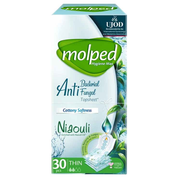 Щоденні прокладки Антибактеріальні Hygiene Max, Molped 30 шт