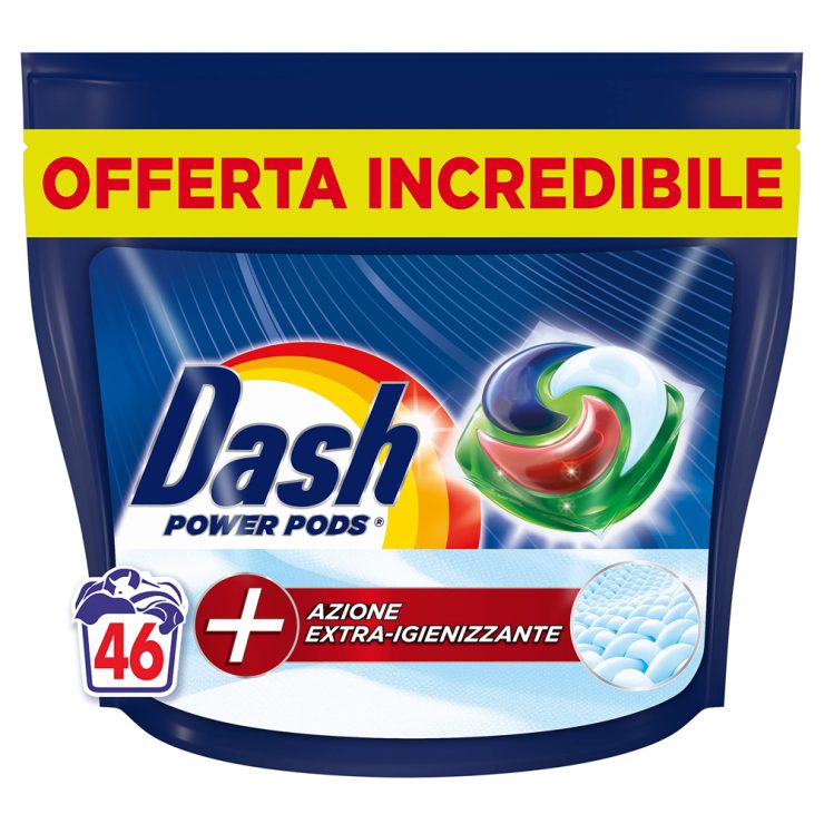Капсули для прання 3в1 Extra Igienizzante, Dash 46 шт