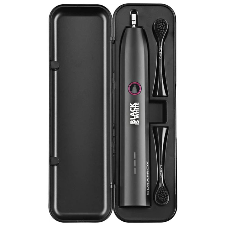 Звукова зубна щітка Hydrosonic Black Is White, Curaprox