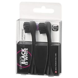 Насадки для звукової щітки Hydrosonic Black Is White Carbon, Curaprox 2шт