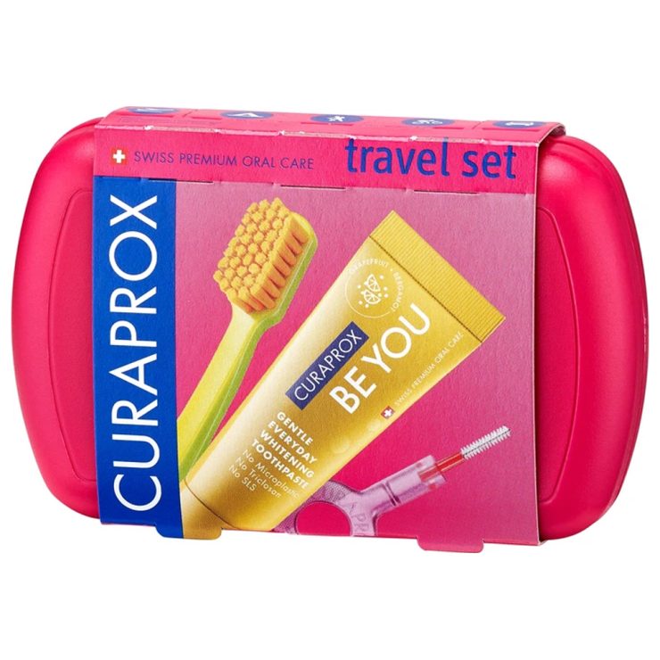 Доброжній набір для догляду за зубами Be You Travel Set пурпуровий, Curaprox