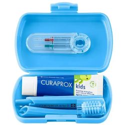 Дорожній набір дитячий Kids, блакитний, Curaprox