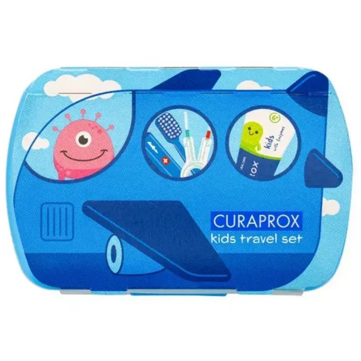 Дорожній набір дитячий Kids, блакитний, Curaprox