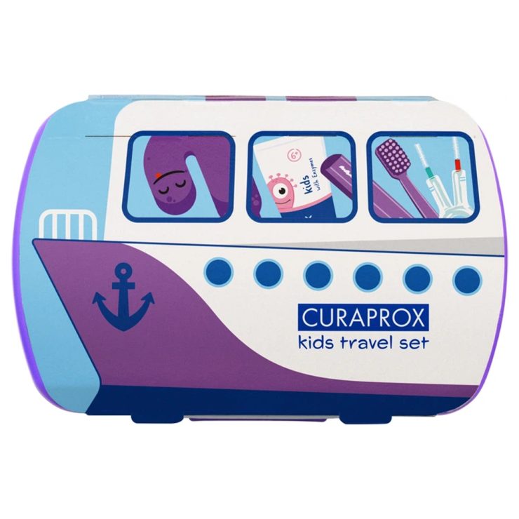 Дорожній набір дитячий Kids, фіолетовий, Curaprox