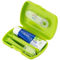 Дорожній набір дитячий Kids, зелений, Curaprox