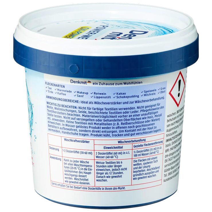 Плямовивідник Oxi Power Weiss, Denkmit 750 г